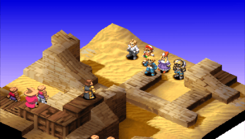 Final Fantasy Tactics desert fight