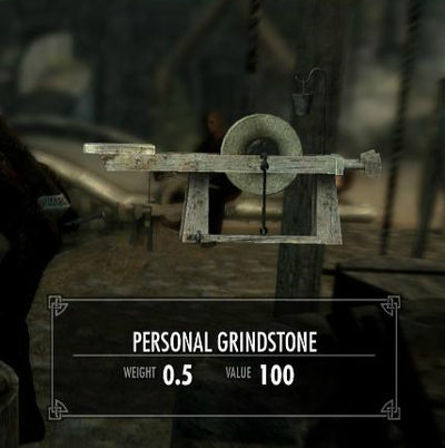 Elder Scrolls Skyrim grindstone