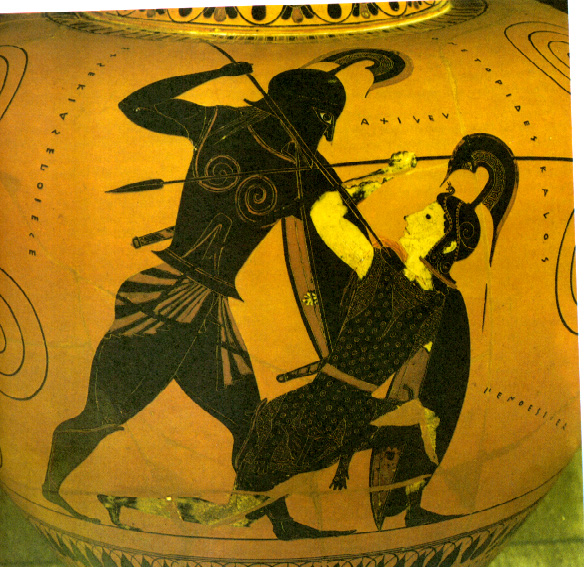 Achilles pottery art