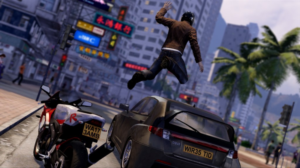 Sleeping Dogs car jump