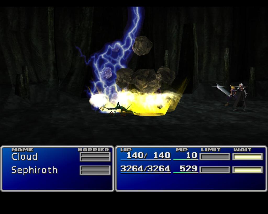 Final Fantasy VII Sephiroth fighting
