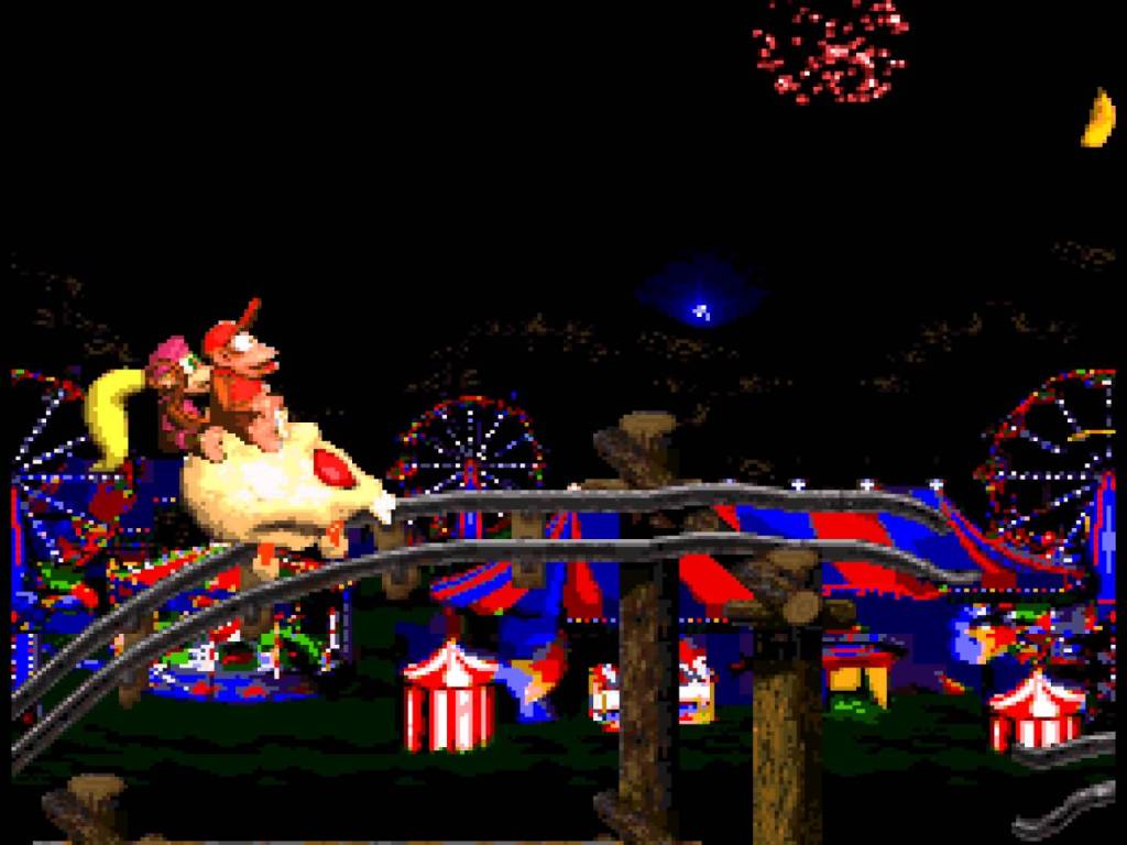 Donkey Kong Country 2 Diddy & Dixie mine cart