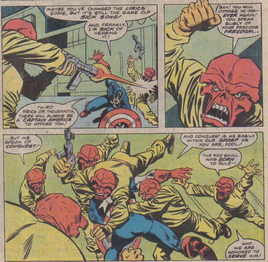 Captain America army of Red Skulls